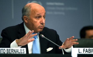 Le ministre français des Affaires étrangères, Laurent Fabius, à Bonn, dans l'ouest de l'Allemagne, le 20 octobre 2015