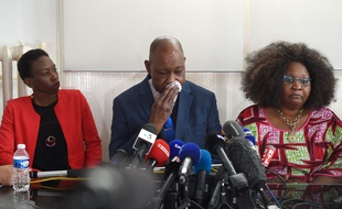 La famille de Naomi Musenga,le 10/05/2018. / AFP PHOTO / FREDERICK FLORIN