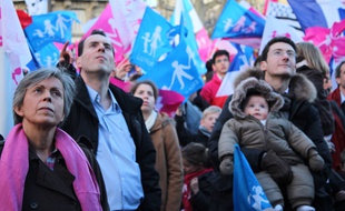 Manifestation de la Manif pour tous le 2 février 2014 à Paris.