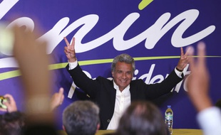 Le socialiste Lenin Moreno, élu dimanche président d'Equateur.
