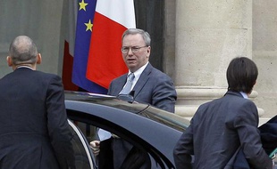 Le PDG de Google Eric Schmidt à l’Elysée le 29 octobre 2012.