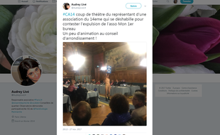 La responsable associative Audre Livé a immortalisé le strip-tease de Benoît Delol.