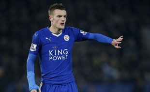 Jamie Vardy, le 14 décembre 2015 avec Leicester.