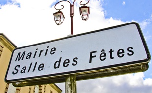 Illustration d'un panneau indiquant une mairie