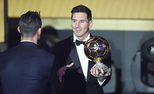 Lionel Messi félicité par Cristiano Ronaldo