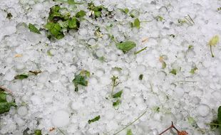 Après un orage de grêle (Archives).