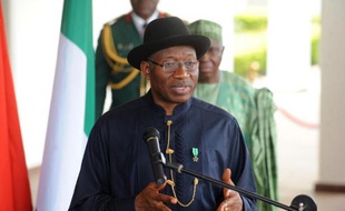 Le président nigérian Goodluck Jonathan, le 7 mai 2014 à Abuja
