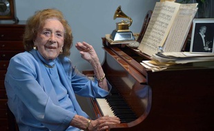 Marian McPartland chez elle, le 13 mai 2013