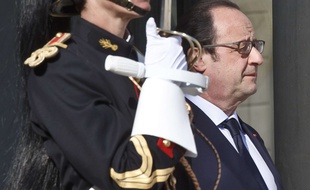 François Hollande à l'Elysée le 21 avril 2015.