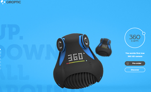 La 360Cam, nouveau joujou de la société lilloise Giroptic.