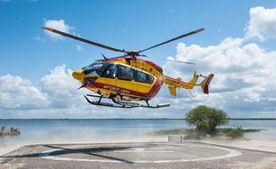 L'hélicoptère Dragon 33, de la sécurité civile de Gironde