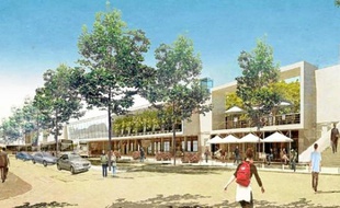 Un grand parvis sera aménagé devant la gare SNCF nouvelle version.