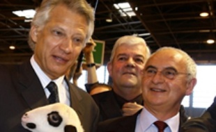 Dominique de Villepin au salon de l'agriculture le 5 mars 2007.