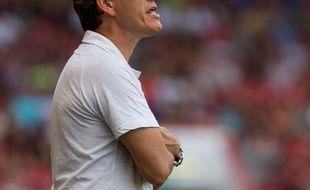 Rudi Garcia lors des matchs amicaux.