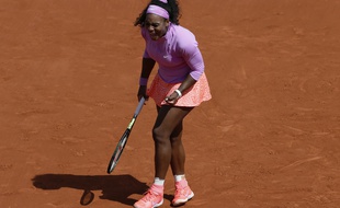 Serena Williams à Roland-Garros le 1er juin 2015.