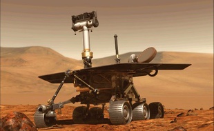 L'astromobile Opportunity (image générée par ordinateur)