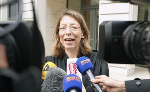 Solange Doumic, avocate de Fabienne Liadzé, répond aux journalistes le 4 octobre 2014 à Paris