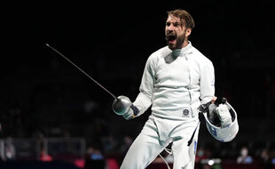 Romain Cannone, nouveau champion olympique d'épée.