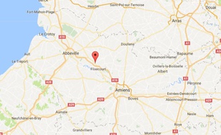 La commune de Mouflers, près de l'A16.