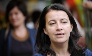 Cécile Duflot à Notre-Dame des Landes le 5 juillet 2014: L'ancienne ministre est l'auteur du livre "De l'intérieur, voyage au pays de la désillusion" à paraitre le 25 août 2014