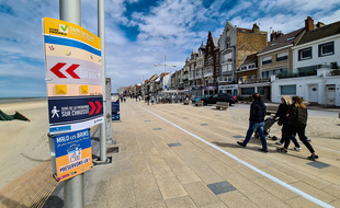 Malo-les-Bains, le 16 mai 2020. Reportage à Malo pour le premier week-end de réouverture des plages du Nord après le déconfinement.