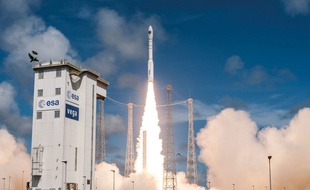 Décollage de la fusée Vega à Kourou, le 5 décembre 2016.