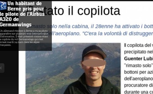 La photo d'un habitant de Berne a été publiée comme étant celle d'Andreas Lubitz, copilote de l'A320 de Germanwings.