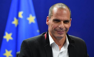 Le ministre grec des Finances Yanis Varoufakis à Bruxelles, le 20 février 2015