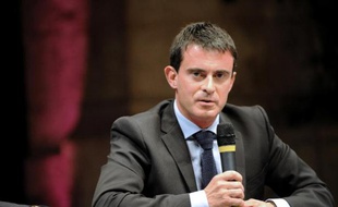 Le Premier ministre Manuel Valls à Blois le 11 octobre 2014