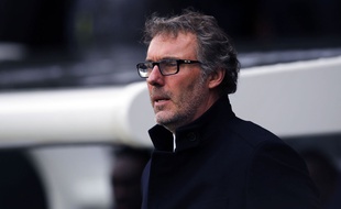 Laurent Blanc lors du match entre le PSG et Reims le 20 février 2016.
