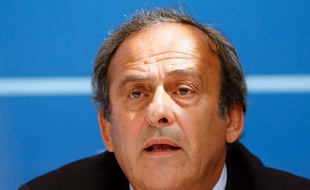 Michel Platini en conférence de presse le 28 août 2015.