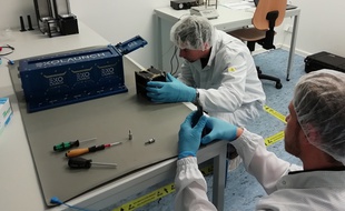 Le troisième satellite totalement conçu par le centre spatial universitaire de Montpellier a pris place à bord d'une fusée Soyouz.