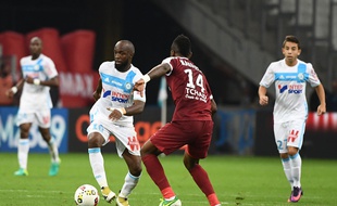 Lassana Diarra lors de Marseille-Metz le 16 octobre 2016.