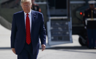 Donald Trump arrive à Washington à bord d'Air Force One, le 26 septembre 2019.