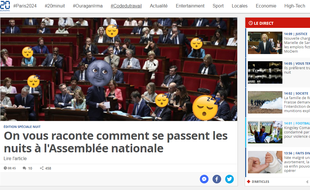 La homepage de 20 Minutes le 14 septembre 2017.