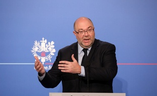 French Agriculture Minister Stéphane Travert gives a press conference following the weekly cabinet meeting, on January 31, 2018 in Paris.
LUDOVIC MARIN / AFP