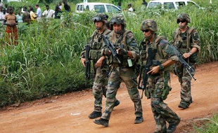 Des soldats français à Bangui (Centrafrique) le 13 décembre 2013.