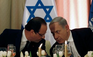 François Hollande et Benjamin Netanyahou à Jérusalem, en Israël, le 18 novembre 2013.