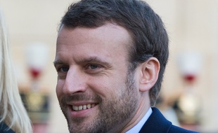 Le ministre de l’Économie, Emmanuel Macron, arrive à l’Élysée le 4 janvier 2016.