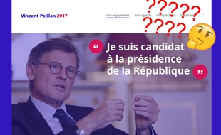 Le site de campagne de Vincent Peillon ressemble à une coquille vide.