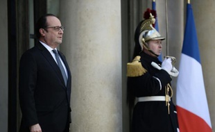 François Hollande le 17 février 2016 à l'Elysée à Paris