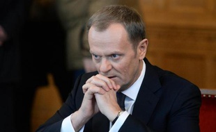 Le Premier ministre polonais Donald Tusk, à Budapest, le 29 janvier 2014