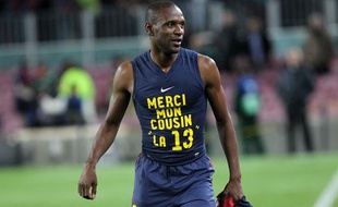 Eric Abidal a fait son retour en match officiel avec le Barça samedi 6 avril 2013.