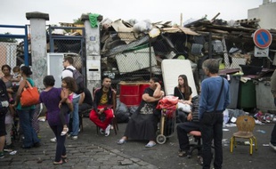 Des Roms ont été expulsés le 21 juillet 2015 d'un campement qu'ils occupaient depuis 2011, à Bobigny (Seine-Saint-Denis)