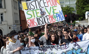 Des manifestants sont venus réclamer « justice pour Steve », à Nantes le 21 juin 2020.
