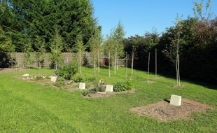 Le "cimetière naturel" de Souché, conçu par la Ville de Niort (Deux-Sèvres), le 9 octobre 2015