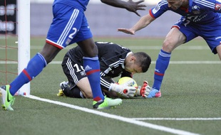 Le gardien de l'OL Anthony Lopes, en mai 2013 à Tomblaine.