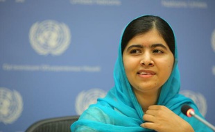 Malala Yousafzai lors d'une conférence de presse le 25 septembre 2015 à New York