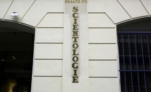 La façade du siège de l'église de Scientologie à Paris le 8 février 2010