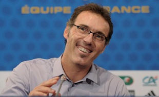 Laurent Blanc, le 5 août 2010 à Paris lors d'une conférence de presse.